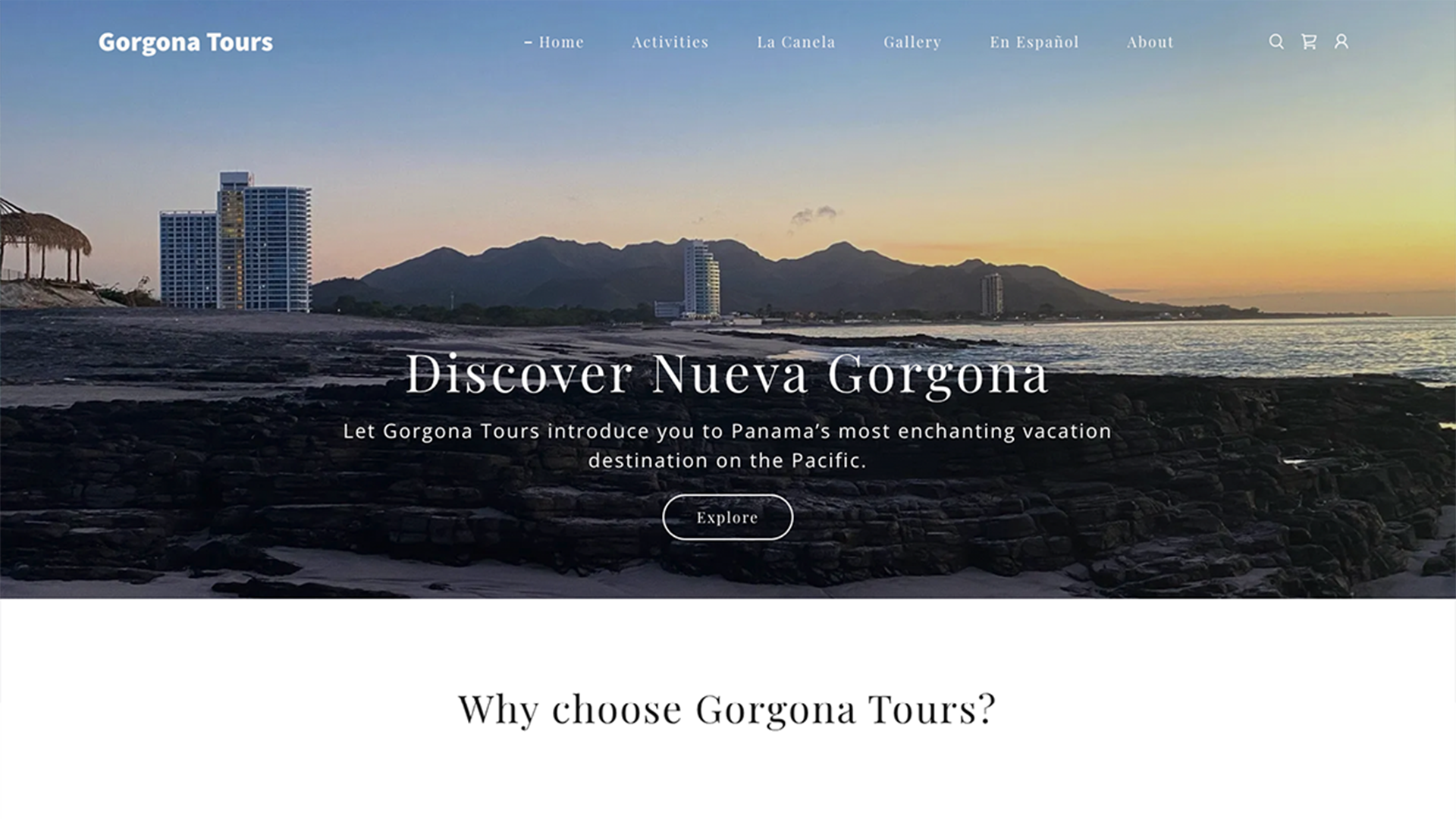 Gorgona Tours Website
