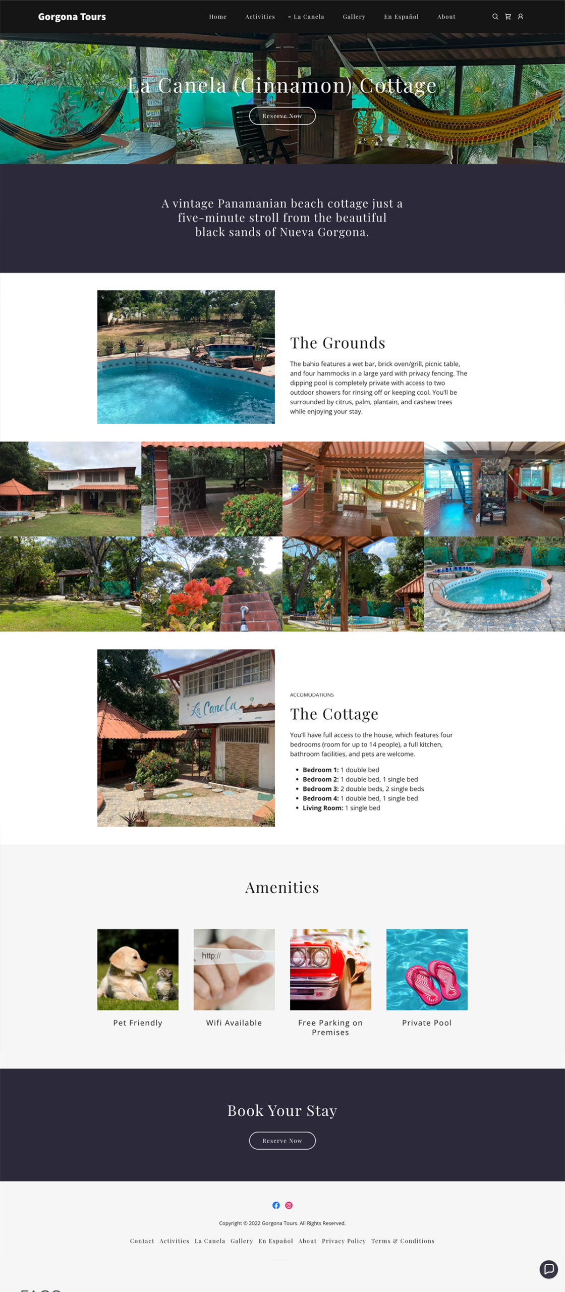 Gorgona Tours Website La Canela