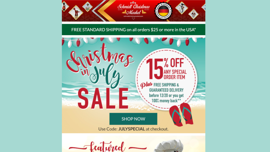 Schmidt Christmas Market Emails