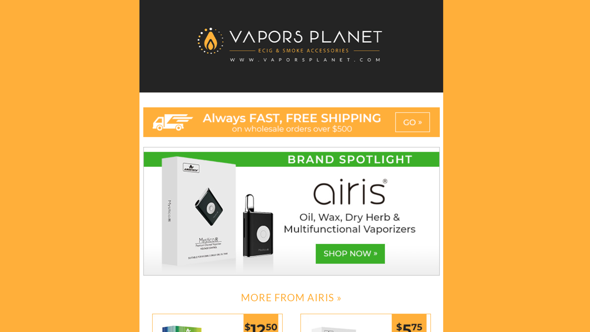 Vapors Planet Emails