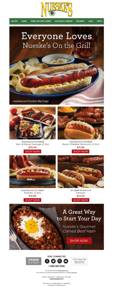 Nueske's Everyone Loves Nueske's on the Grill Email