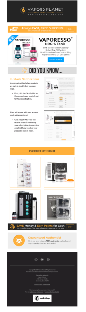 Vapors Planet Vaporesso Email
